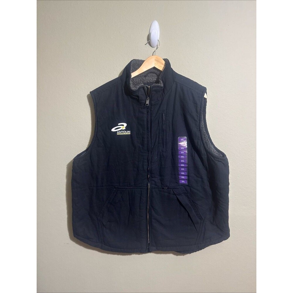 Lee Men’s Workwear Sherpa Fleece Lined Utility Vest Black 2XL NWT Outdoor $70